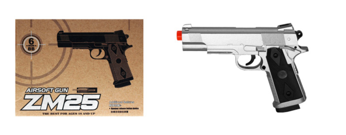CYMA Metal ZM25S M1911 Spring Airsoft Pistol CYMA Metal ZM25S M1911 Spring Airsoft Pistol